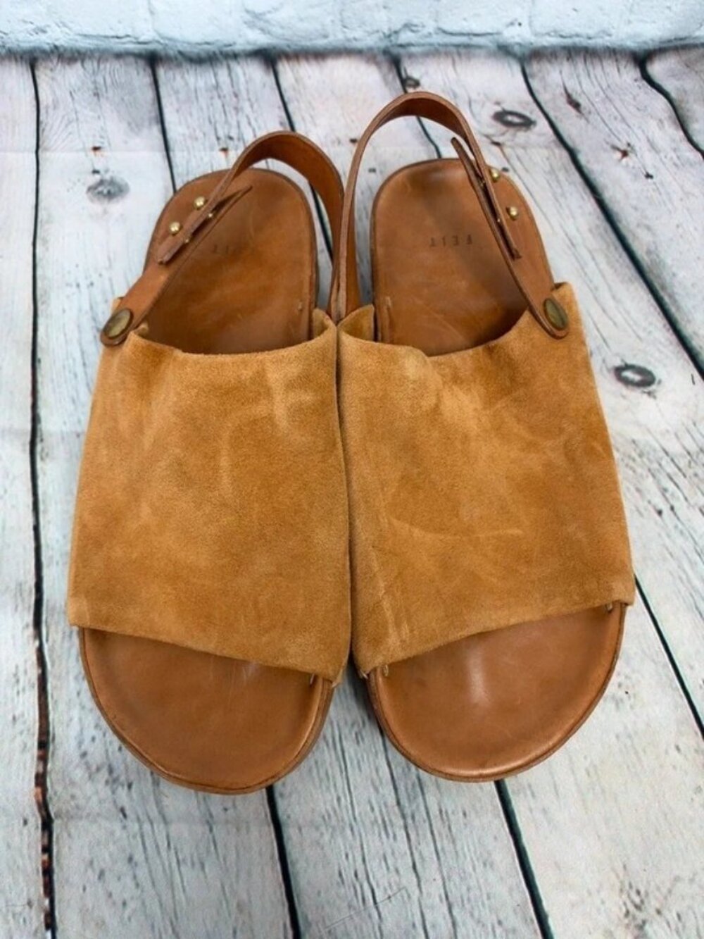 Feit One Strap Sandal size large size EU 40 women US 10 - Picture 2 of 9